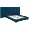 Sierra Upholstered Platform Queen Bed in Azure Fabric by Modway