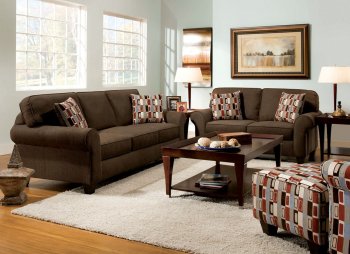 SM5058 Bangor Sofa in Chocolate Fabric w/Options [FAS-SM5058 Bangor]