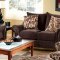 SM5028 Chelmsford Sofa in Chocolate Brown Fabric w/Options