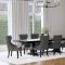 Florence Dining Table 115531 Distressed Black -Coaster w/Options