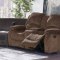 U3118C Motion Sectional Sofa - Coffee Chenille Fabric by Global