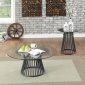 Dowdale Coffee Table & 2 End Tables Set CM4919 in Gun Metal