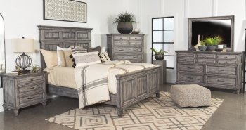 Avenue Bedroom 224031 in Gray Wood by Coaster w/Options [CRBS-224031 Avenue]