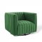 Conjure Sofa in Emerald Velvet Fabric by Modway w/Options