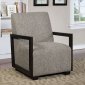 Fermoy Set of 2 Accent Chairs CM-AC6383GY in Warm Gray