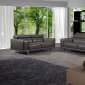 S116 Sofa in Gray Leather by Beverly Hills w/Options