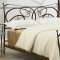 Dark Brown Metal Modern Bedroom w/Optional Night Stands