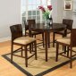 CM3332PT Ottawa II 5Pc Counter Height Dinette Set in Walnut