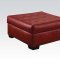 50440 Soho Sectional Sofa in Red Bonded Leather Match by Acme