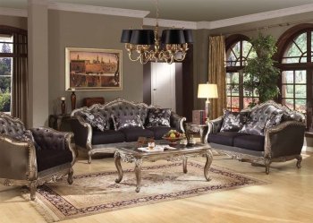 51540 Chantelle Sofa in Fabric by Acme w/Optional Items [AMS-KD51540 Chantelle]