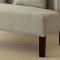 Amora Accent Loveseat Bench CM-BN6226 in Beige Fabrc