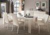 Domino Dining Table by Rossetto in White Mapple w/Options