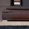 Melody Sofa & Loveseat in Chocolate Leather by Whiteline