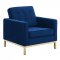 Loft Sofa in Navy Velvet Fabric by Modway w/Options