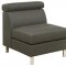 501221 Piper Sectional Sofa in Grey Linen Like Fabric by Coaster