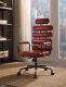 Calan Office Chair 92109 in Vintage Red Top Grain Leather - Acme