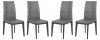 Somers Set of 4 Dining Chairs SV17GRL in Grey by LeisureMod