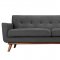 Engage Sofa in Gray Fabric by Modway w/Options