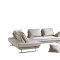 Bergamo Sectional Sofa in Beige Fabric by ESF