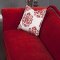 Zaffiro Sofa SM2232 in Ruby Red Fabric w/Options