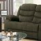 Cuinn Recliner Sofa 53960 in Chocolate Velvet by Acme w/Options