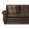 Brown Specially Treated Microfiber Classic Sofa & Loveseat Set