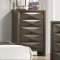 Salano 5Pc Bedroom Set 215881 in Mod Grey by Coaster w/Options