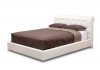 Chesterfield Platform Bed in Off-White Leather by Wholesale Inte