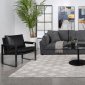 Sasha Modular Sofa 3Pc 551681 Barely Black Coaster w/Options