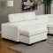 CM6365WH Serres Sectional Sofa in White Bonded Leather Match