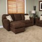 Sierra Chocolate Fabric Modern Loveseat & Sofa Set w/Options