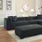 Metz Sectional Sofa 8303 in Graphite by Homelegance w/Options