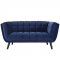 Bestow Sofa in Navy Velvet Fabric by Modway w/Options