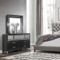 8819 Bedroom 5Pc Set by Global w/Sonia Black Casegoods