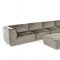 Hawthorn Sectional Sofa w/ Ottoman 2388 in Grey Fabric by VIG