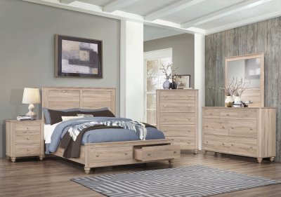 Wenham 5Pc Bedroom Set 205460 in Natural Oak - Coaster w/Options