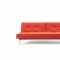 Splitback Sofa Bed in Orange w/Steel Legs by Innovation w/Option