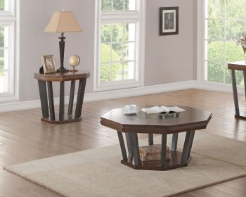 Selma 3Pc Coffee & 2 End Tables Set 84085 by Acme in Tobacco [AMCT-84085-Selma]