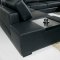 T35 Black Half Leather Sectional Sofa by VIG w/ Side Light