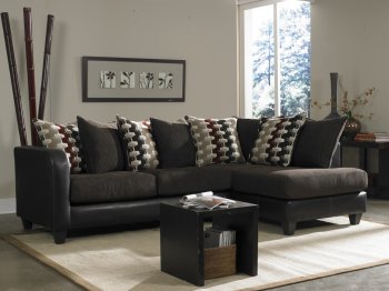 960 Paula Sectional Sofa in San Marion Chocolate by Chelsea [CHFSS-SD-960 Paula]