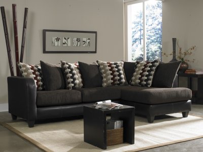 960 Paula Sectional Sofa in San Marion Chocolate by Chelsea