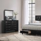 Salerno Bedroom Set 5Pc in Black by Global w/Options