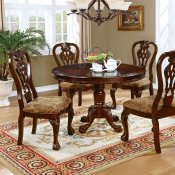 Elana CM3212RT 5Pc Dining Room Set in Brown Cherry w/Options