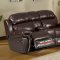 Bonanza Reclining Sofa in Brown Bonded Leather w/Optional Items