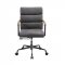 Halcyon Office Chair 93242 in Gray Top Grain Leather by Acme