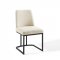 Amplify Dining Chair Set of 2 in Beige Fabric by Modway