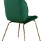 Paris Dining Chair 785 Set of 4 Green Velvet Fabric by Meridian