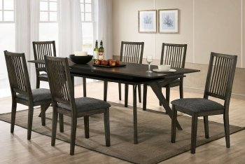 Cherie 7Pc Dining Room Set CM3724T in Gray w/Options [FADS-CM3724T-Cherie]