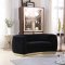 Julian Sofa 620 in Black Velvet Fabric by Meridian w/Options