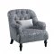 Gaura Accent Chair 53092 in Gray Fabric by Acme w/Options